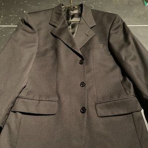 Hugo Boss Poseidon Black 2 Piece Suit Jacket Pants Super 100